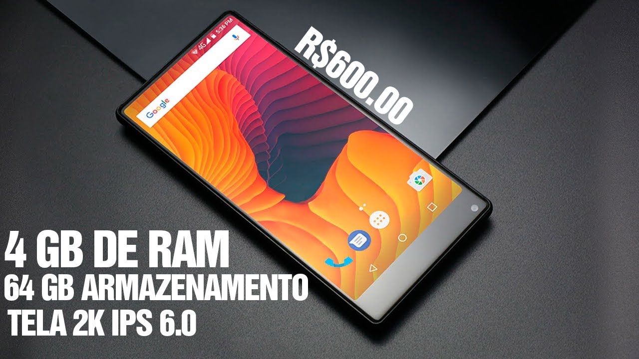 🔵 VERNEE MIX 2 | CELULAR SEM BORDA COM 4GB DE RAM E 64GB