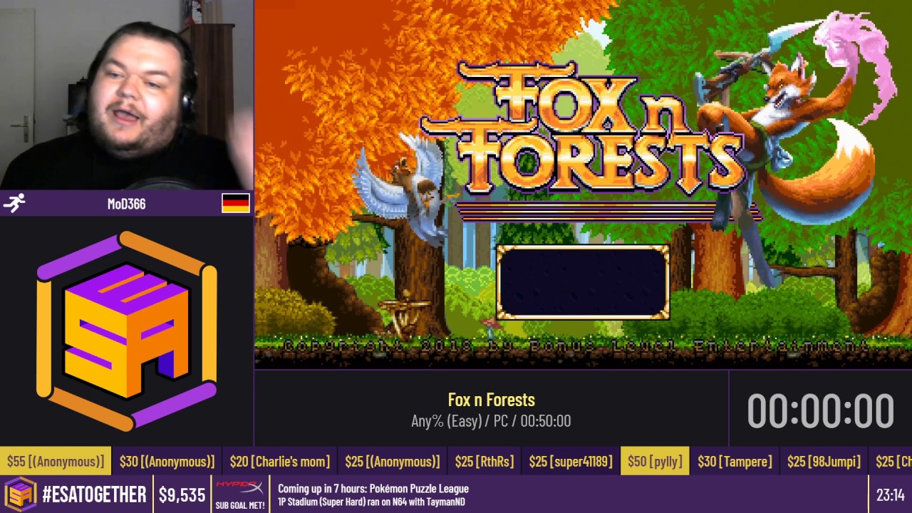Fox n Forests [Any% (Easy)] by MoD366 - #ESATogether2020