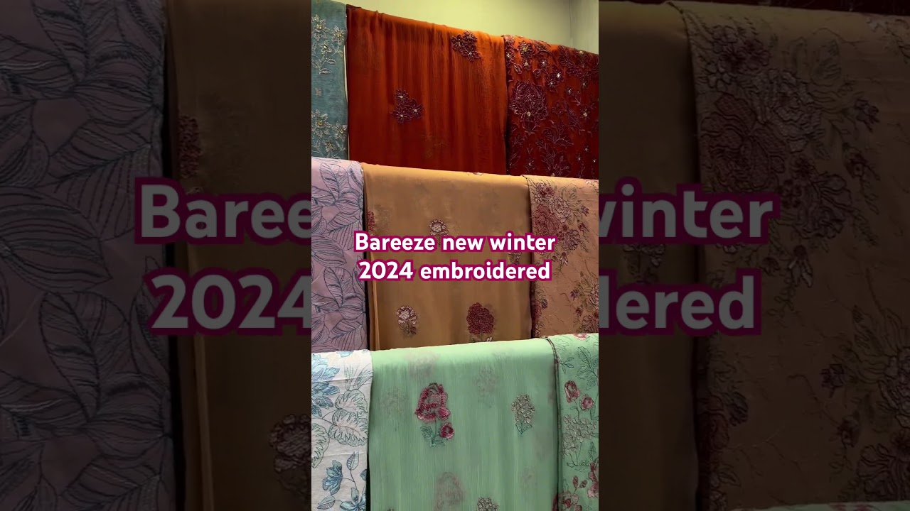 Bareeze New winter collection #bareezenew#collection2024