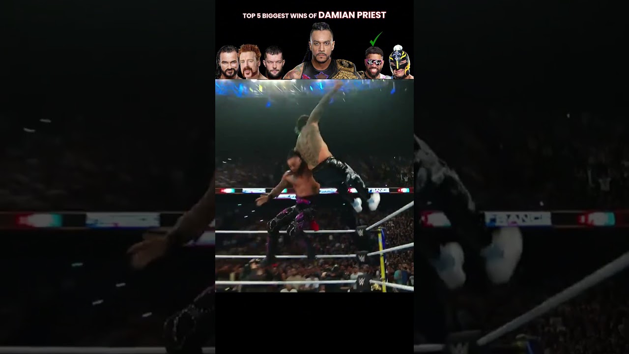 Top 5 Biggest Wins of Damian Priest #wwe #wwewrestler #DamianPriest