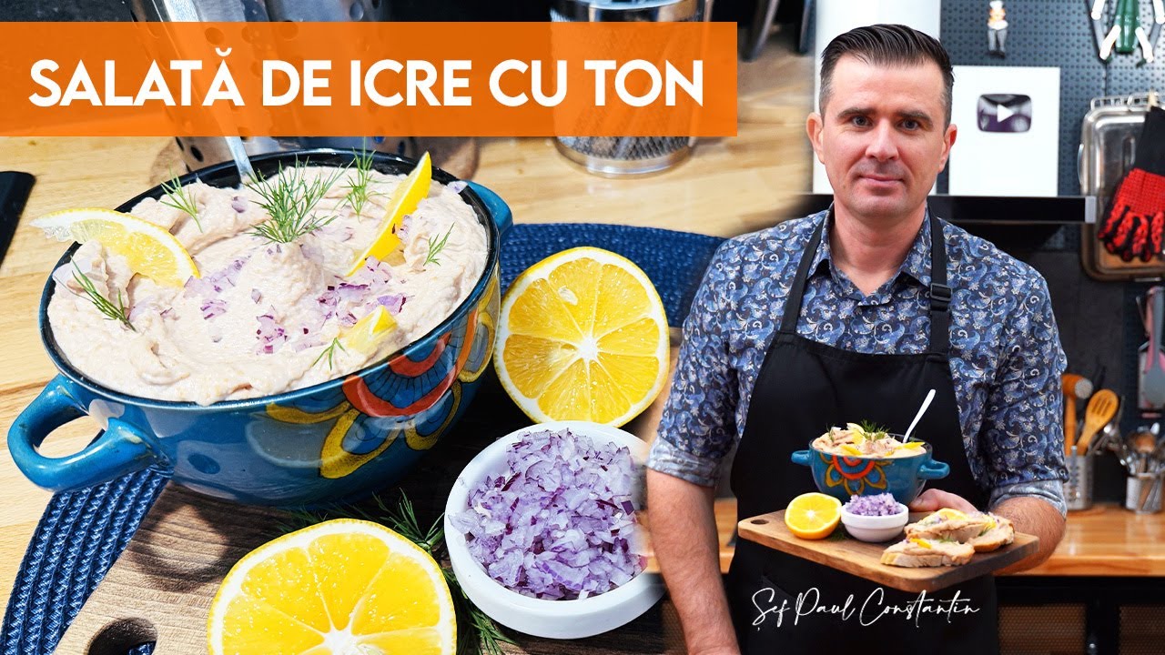 🌮 Rapidă, sănătoasă și delicioasă: Salata de icre cu ton, ideală ca aperitiv 🐟 Șef Paul Constantin
