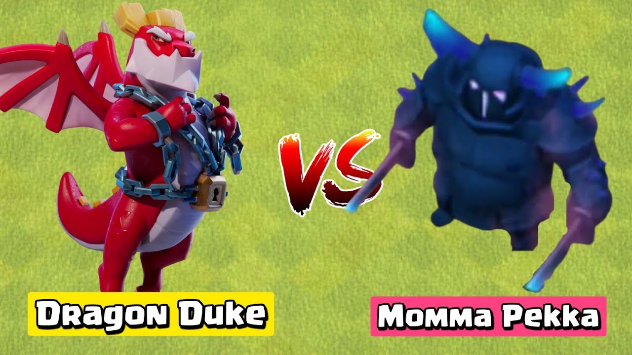 Dragon Duke vs Every Troop,Hero and Super Troop in Clash of Clans! New update in coc