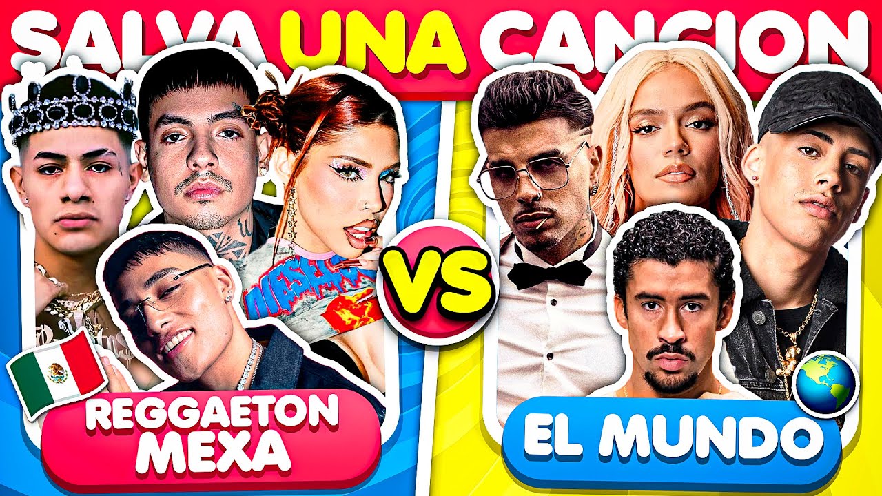 Salva Una Canción de Reggaetón: México vs El Mundo 🤔🎵😲 | TriviaTime