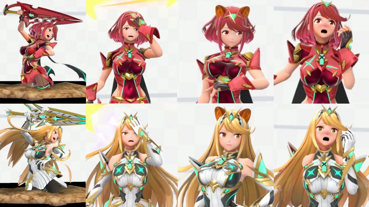 【スマブラSP】ホムラ･ヒカリのいろんな表情つめあわせ