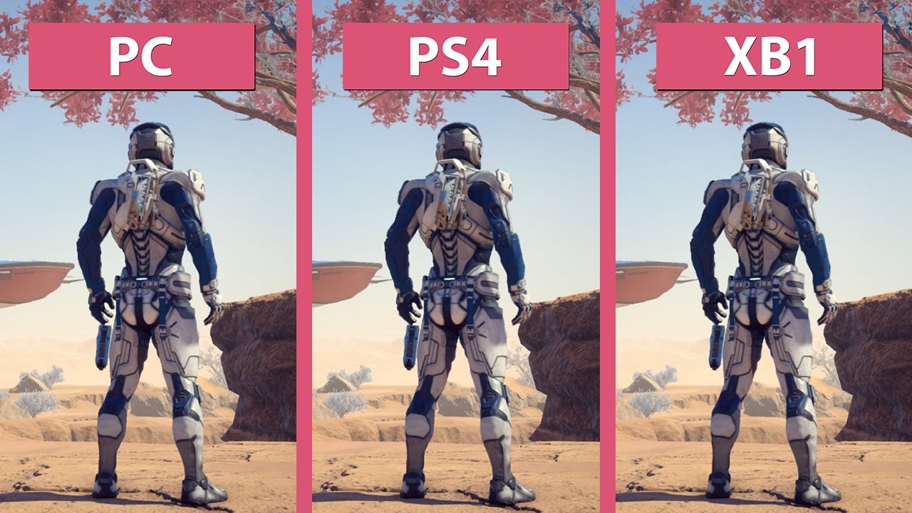 Mass Effect: Andromeda – PC Max vs. PS4 vs. Xbox One Graphics Comparison