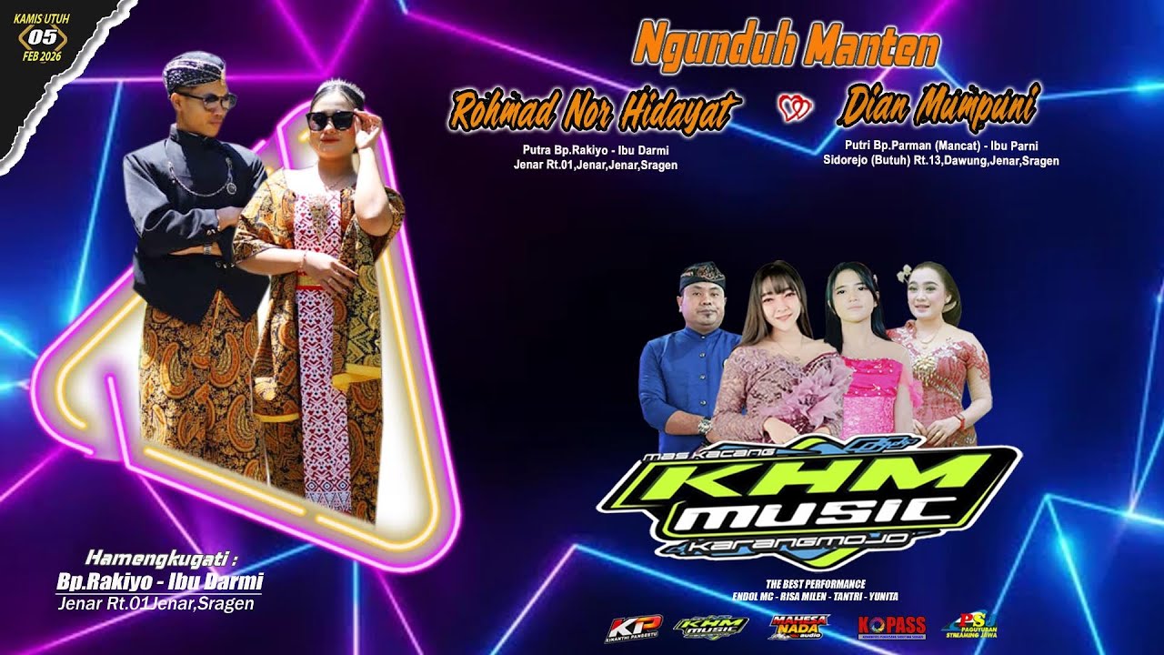 🔴Live Campursari KHM MUSIC || MAHESA NADA Audio || KP Pro HD || Wedding ROHMAD & DIAN