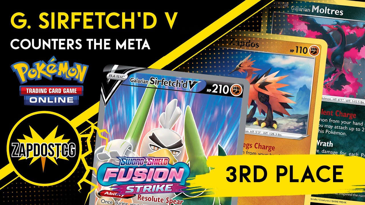 3rd Place Galarian Sirfetch'd V Deck COUNTERS The Top Decks (Pokemon TCG)