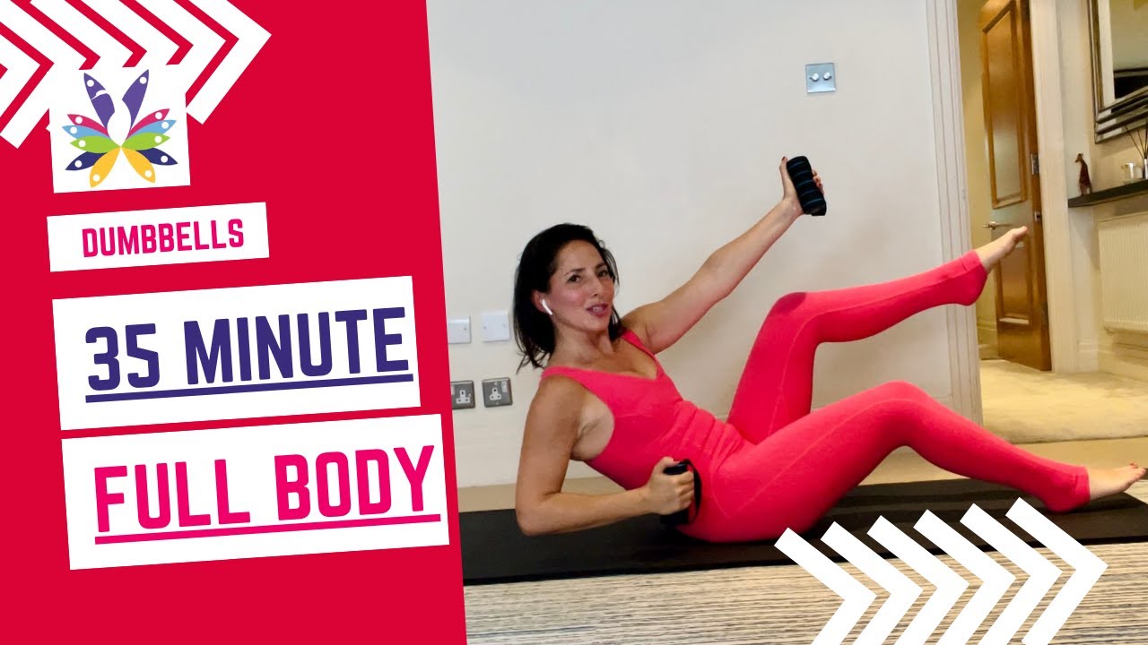 Full Body Pilates Workout - Strengthen & Tone Your Entire Body #fullbodyworkout #pilates #dumbbells