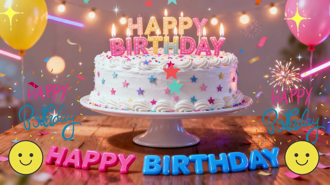 🎉 Birthday Celebration Song 2026 🎂 | Happy Birthday Video for Girls, Boys, Family & Friends