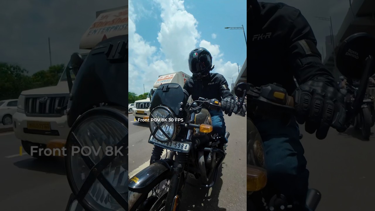 DJI Osmo 360 on a motorcycle