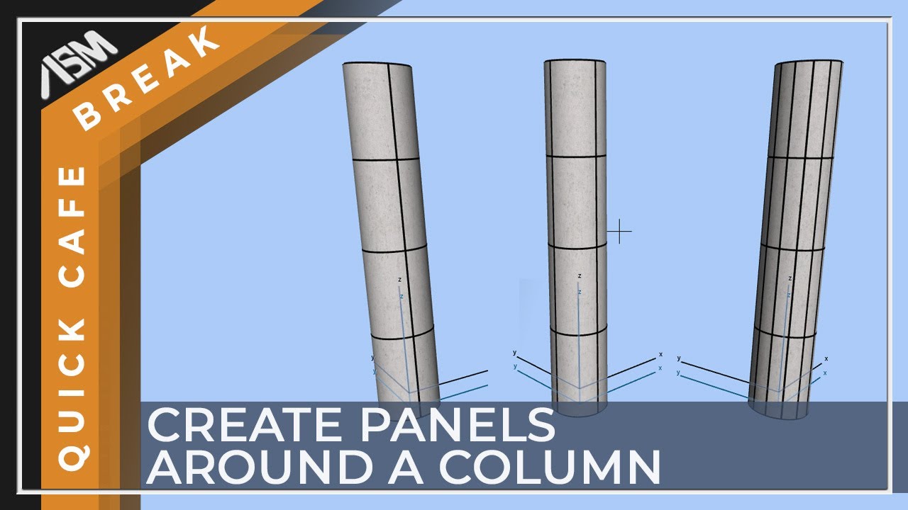 How to create panels on round column in ARCHICAD