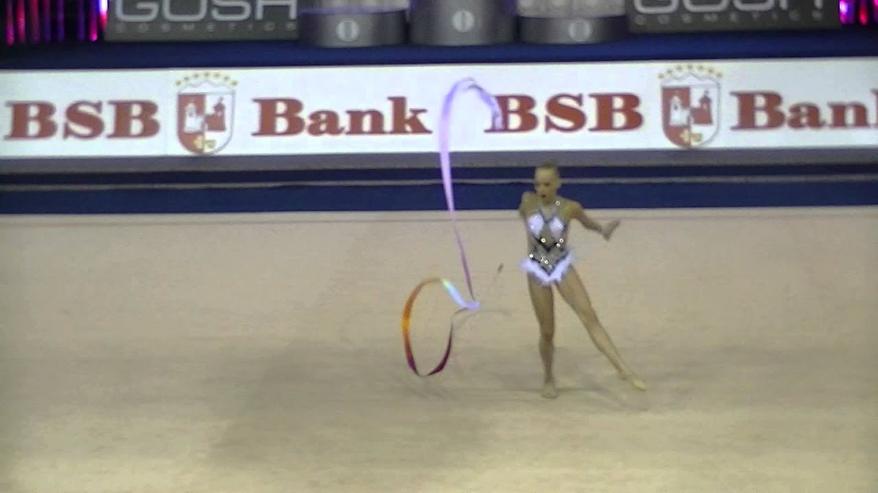 Kudryavtseva Yana (RUS) ribbon Qual Cup of World 2014 Minsk