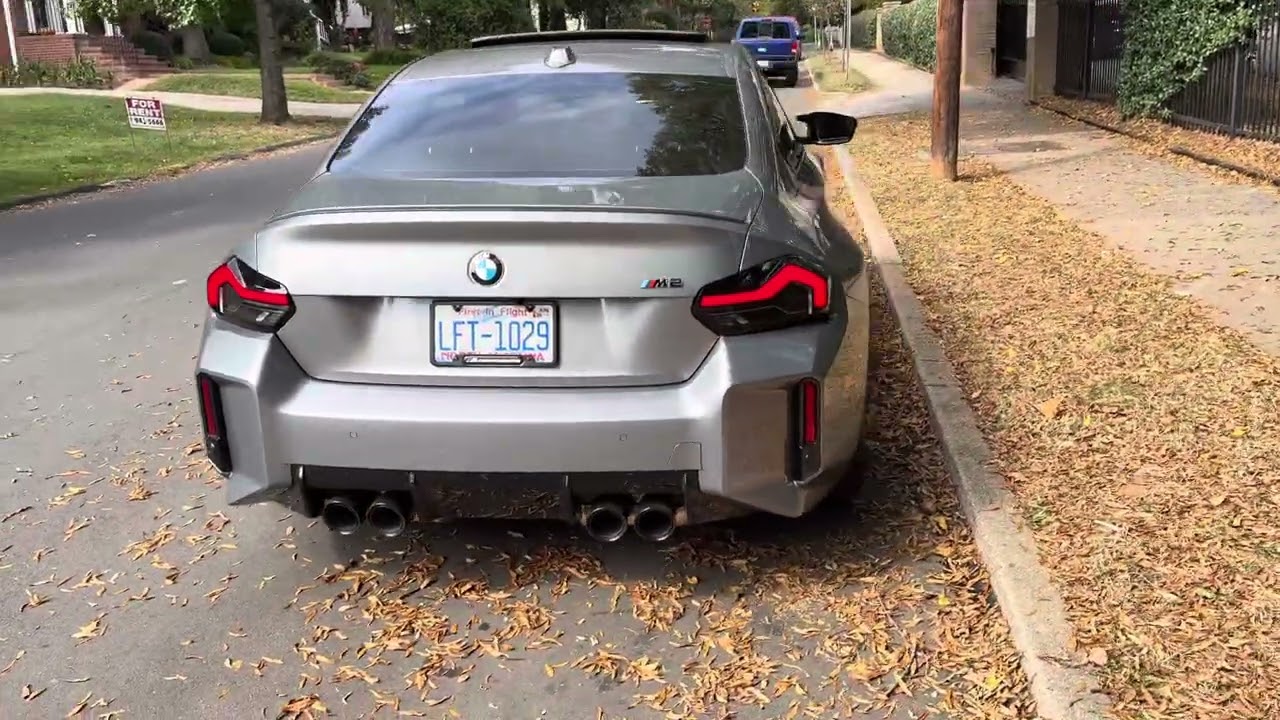 2025 BMW M2 in Skyscraper Grey walk around 