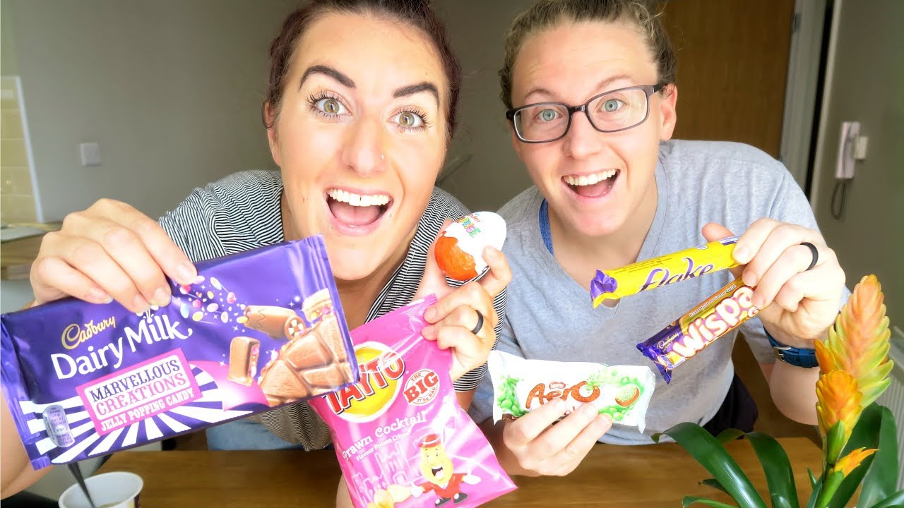 AMERICAN COUPLE TRIES BRITISH SNACKS & CANDY