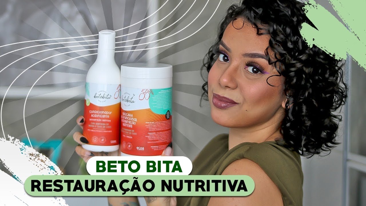 TESTANDO A LINHA RESTAURAÇÃO NUTRITIVA DA BETO BITA NO POO - Tamires Maia
