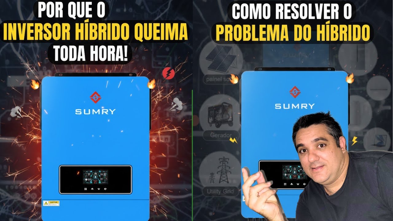 POR QUE INVERSOR HÍBRIDO QUEIMA TANTO? Os 3 Erros que Destroem seu Sistema!