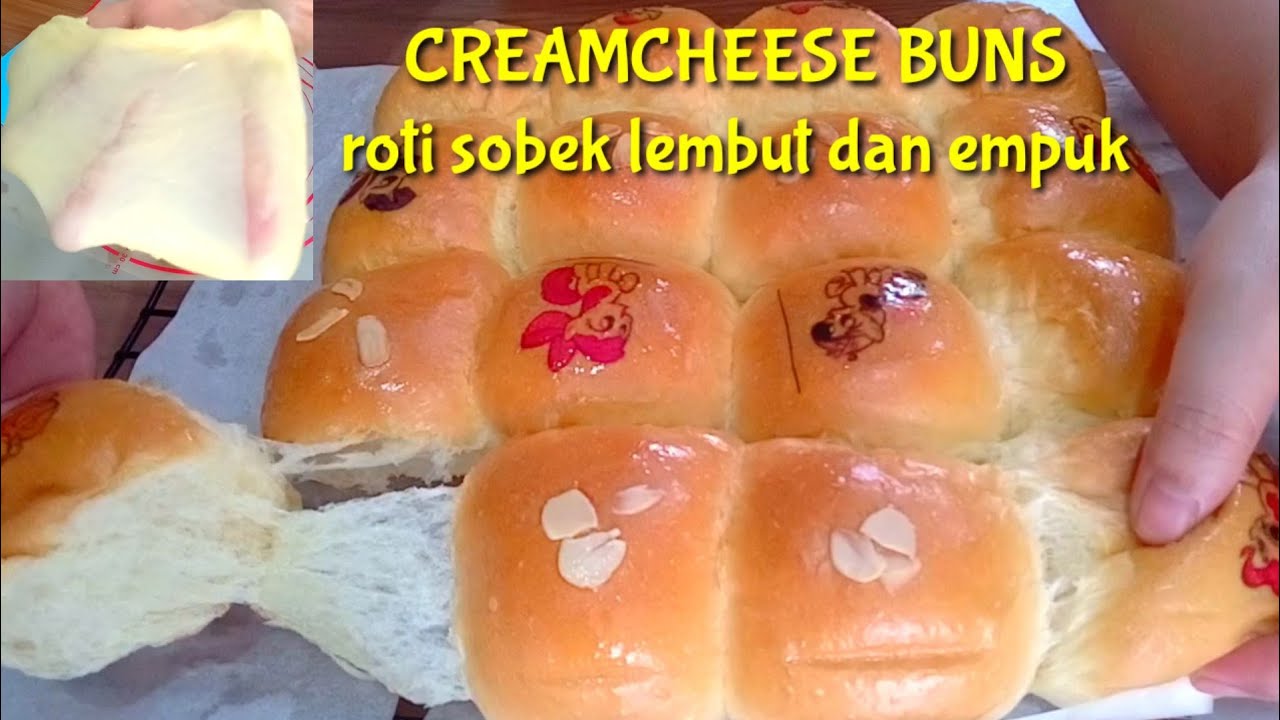 HOW TO MAKE SOFT CREAMCHEESE BUNS || ROTI KRIMKEJU EMPUK DAN LEMBUT