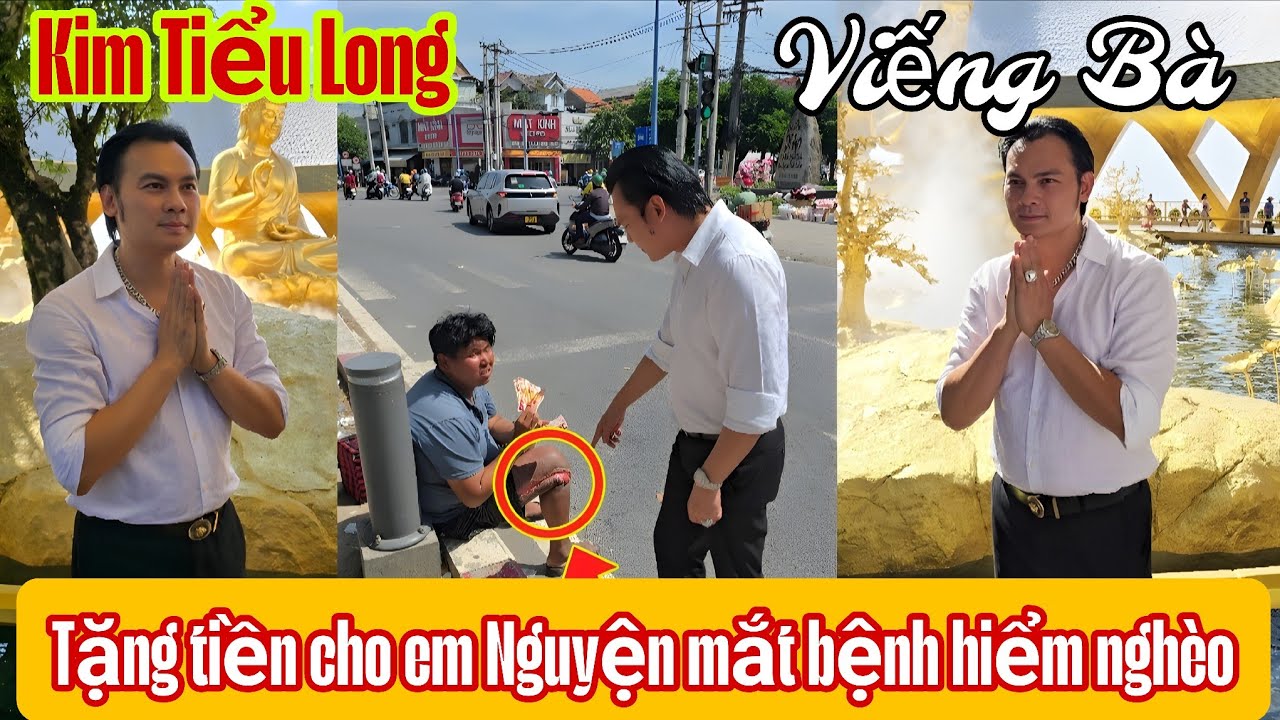 NSUT Kim Tiểu Long nghẹn ngào lên tiếng khi cho tiền em Nguyện bán vé số mắt bệnh hiểm nghèo