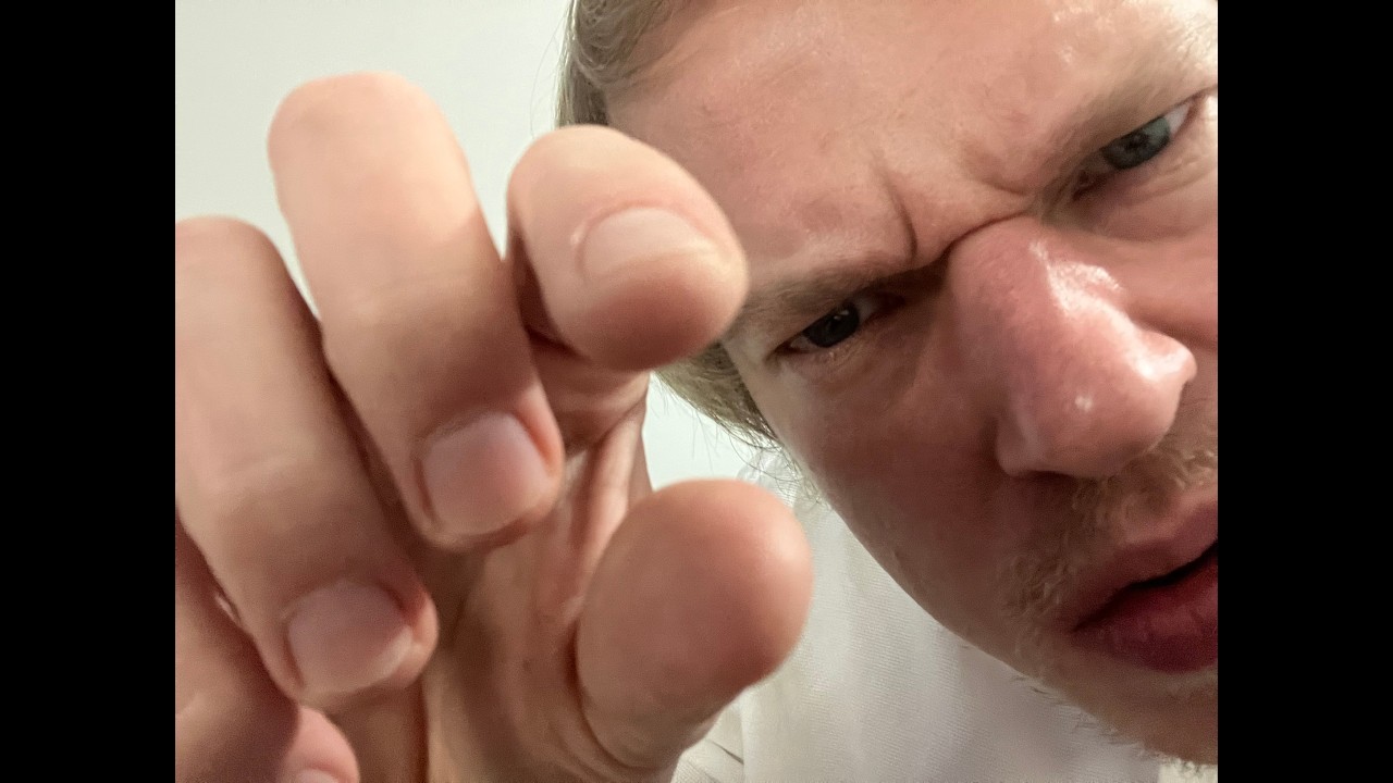 Weird guy keeps getting uncomfortably close yo your face and making creepy noise [asmr?]