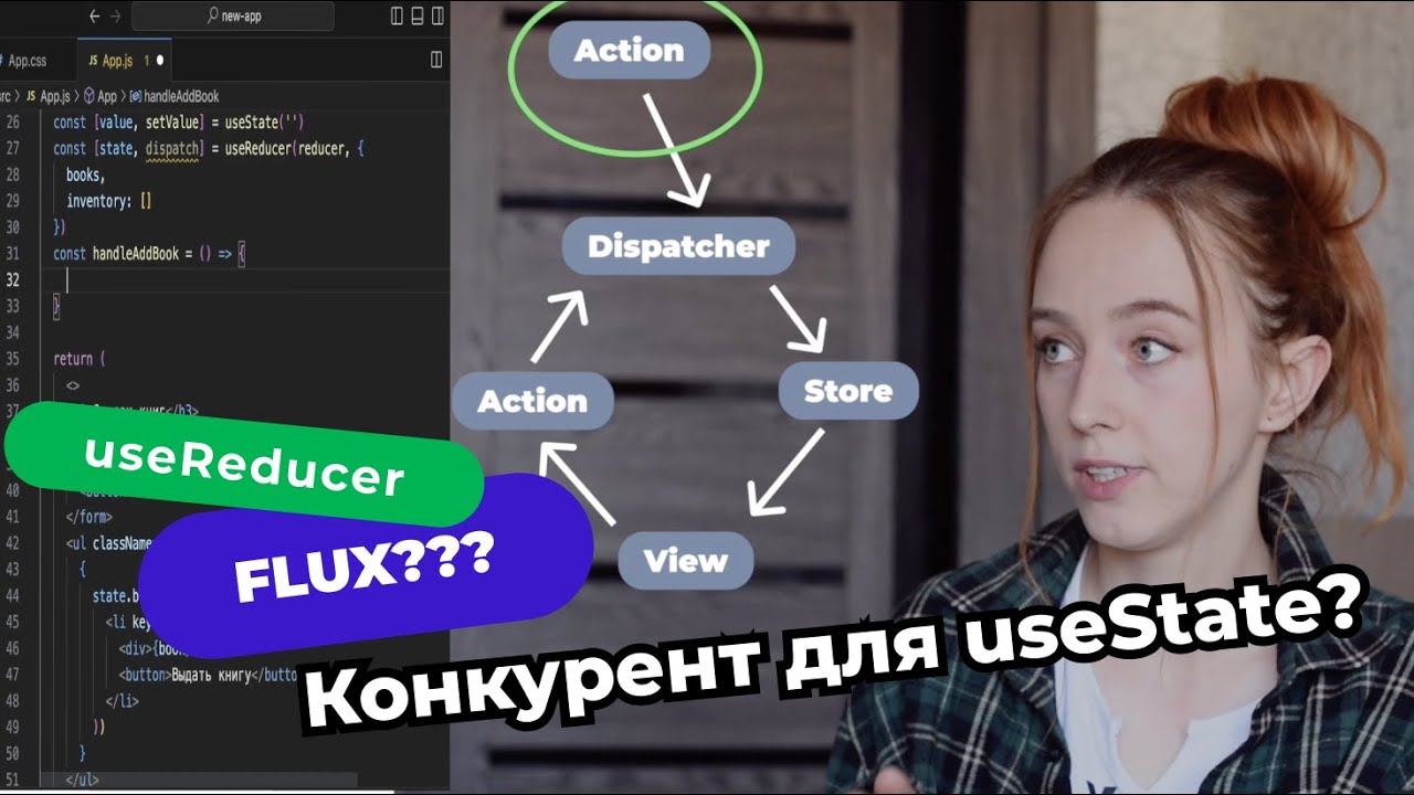 Хук useReducer, архитектура FLUX, как устроен Redux изнутри, на примерах из жизни
