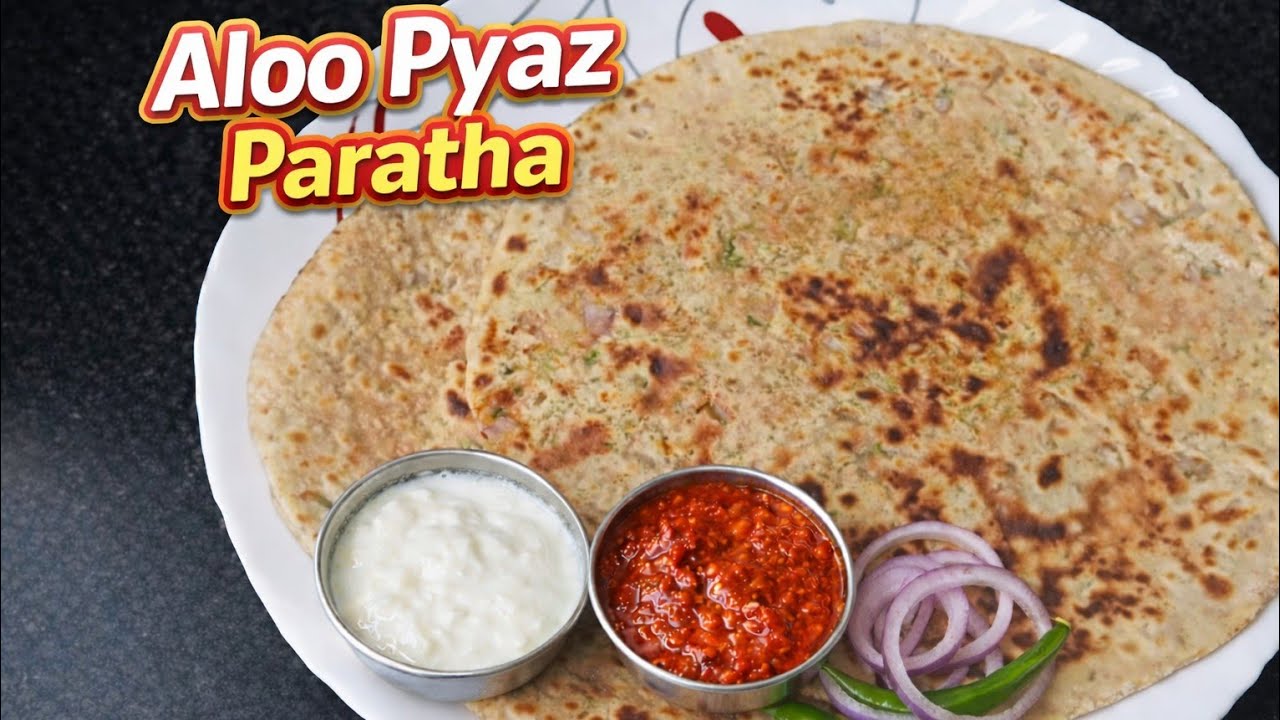 10 मिनट में बनने वाला स्वादिष्ट आलू प्याज का पराठा 😋 | Onion Paratha | Quick Lunch Box Recipe |