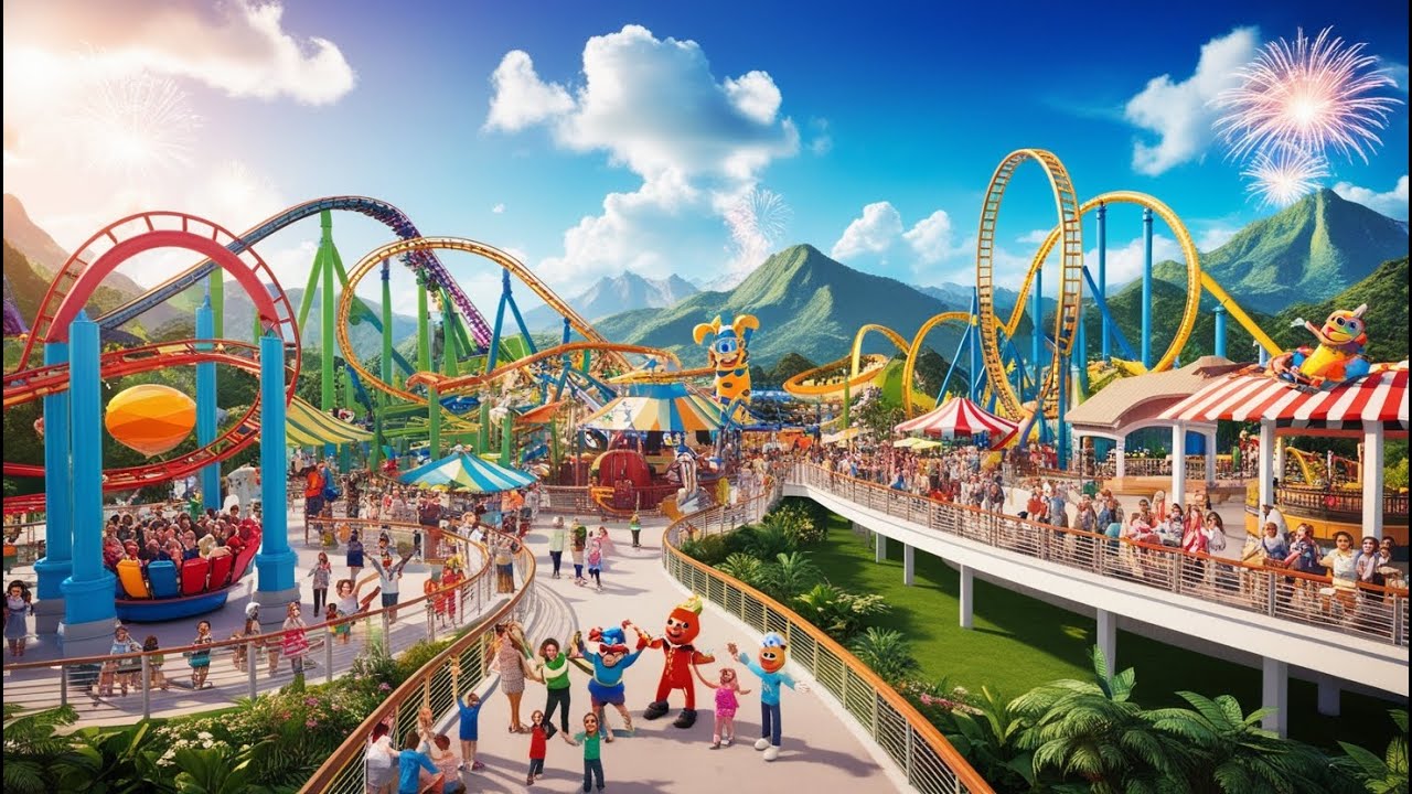 Exploring the Craziest Rides at the Theme Park! #trending #disney #amusementpark #viralvideo