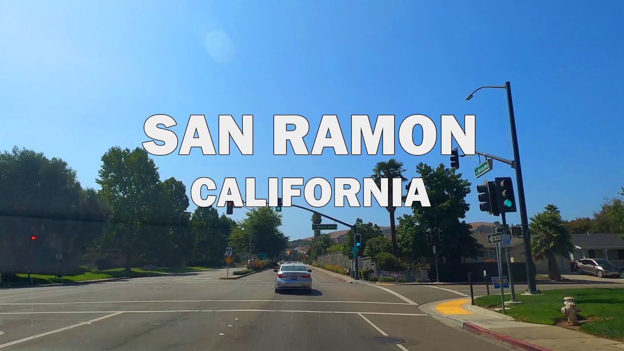 San Ramon, CA - Driving Downtown 4K