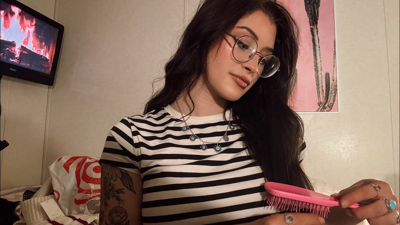 ASMR: Hair Brushing & Shopping Haul
