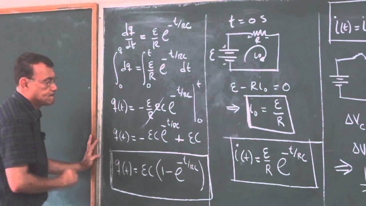Clase 64: Teoría sobre el proceso de descarga de un circuito simple RC.