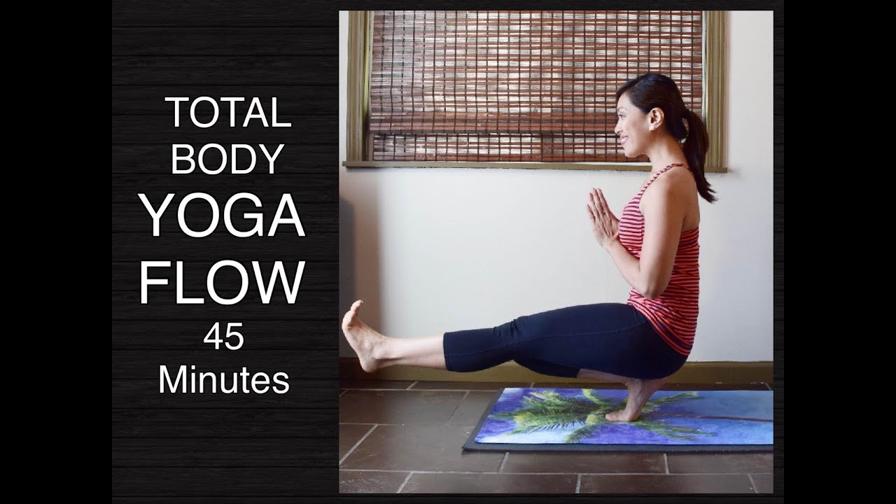 45 Minute Vinyasa Yoga to Toe Stand (Peak Pose) - Intermediate Full Body Yoga Flow