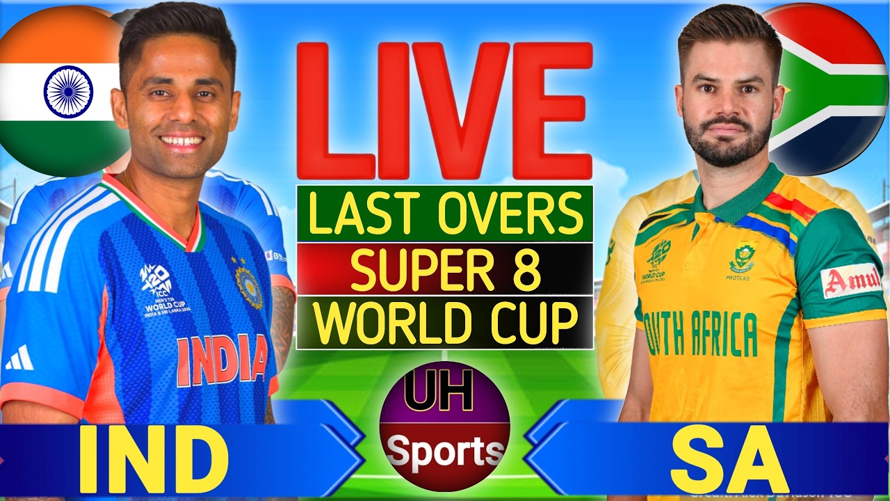 🔴IND Vs SA, T20 Live Cricket Match Today Today, T20 World Cup | Live Match Score Commentary, Last Ov