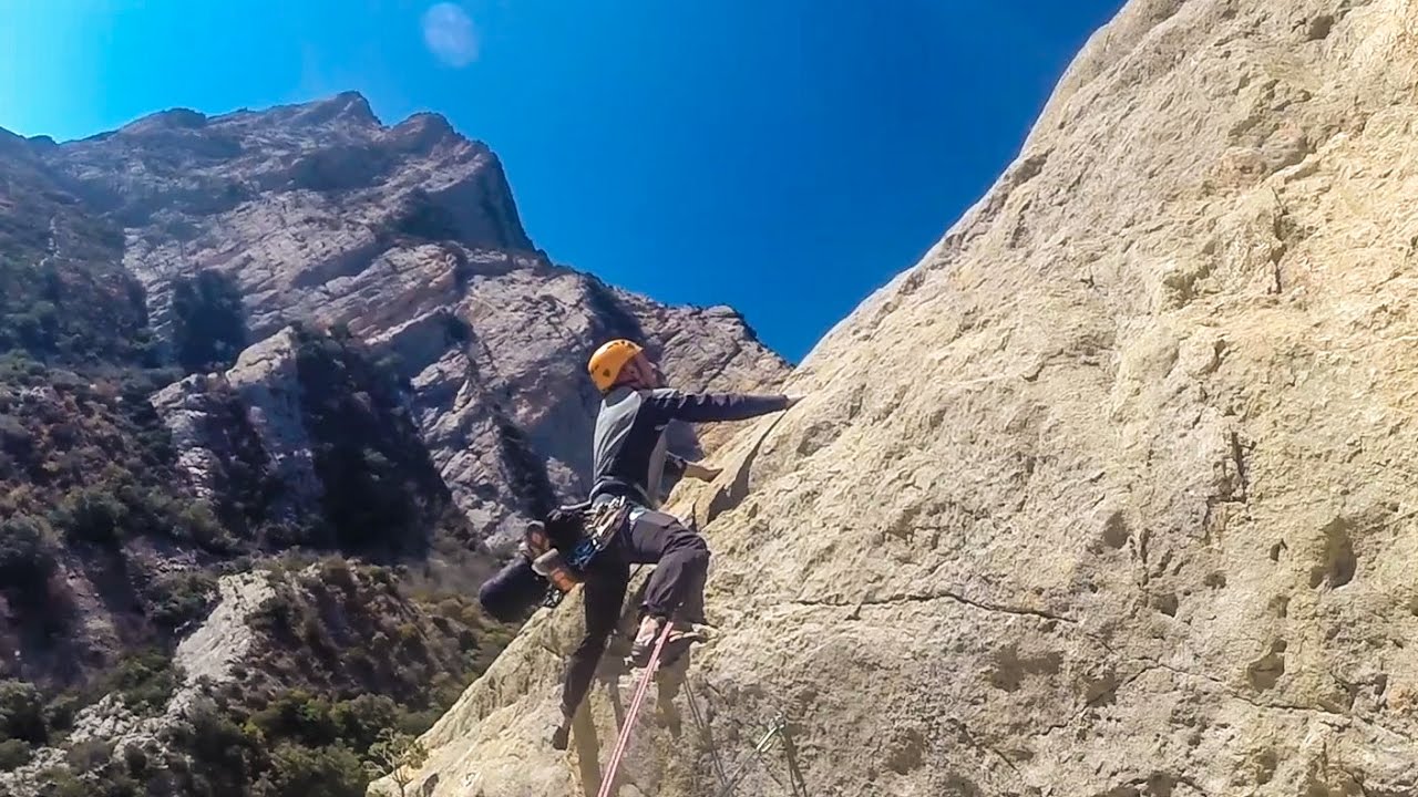 Vía de l'ESTER 185m 6c a la Pared Bucólica, Oliana. Full HD