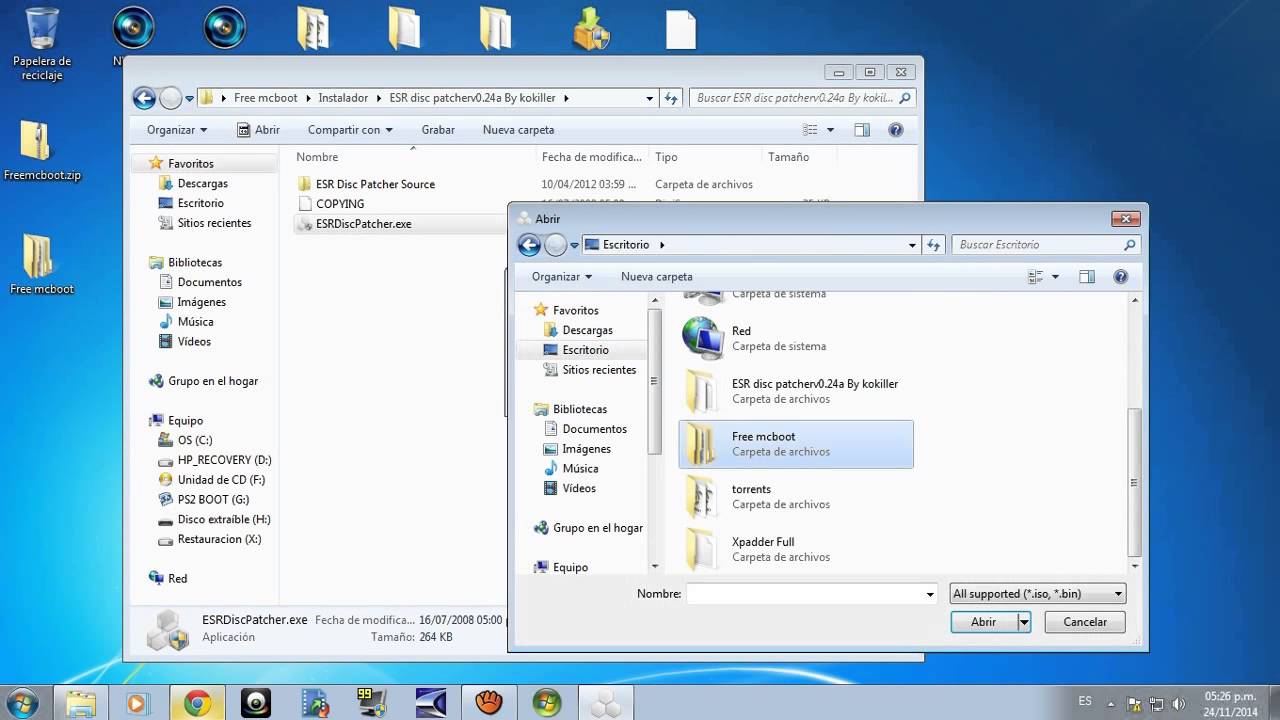 Instalación de Free Mcboot Chip Virtual de PS2 Parte 1