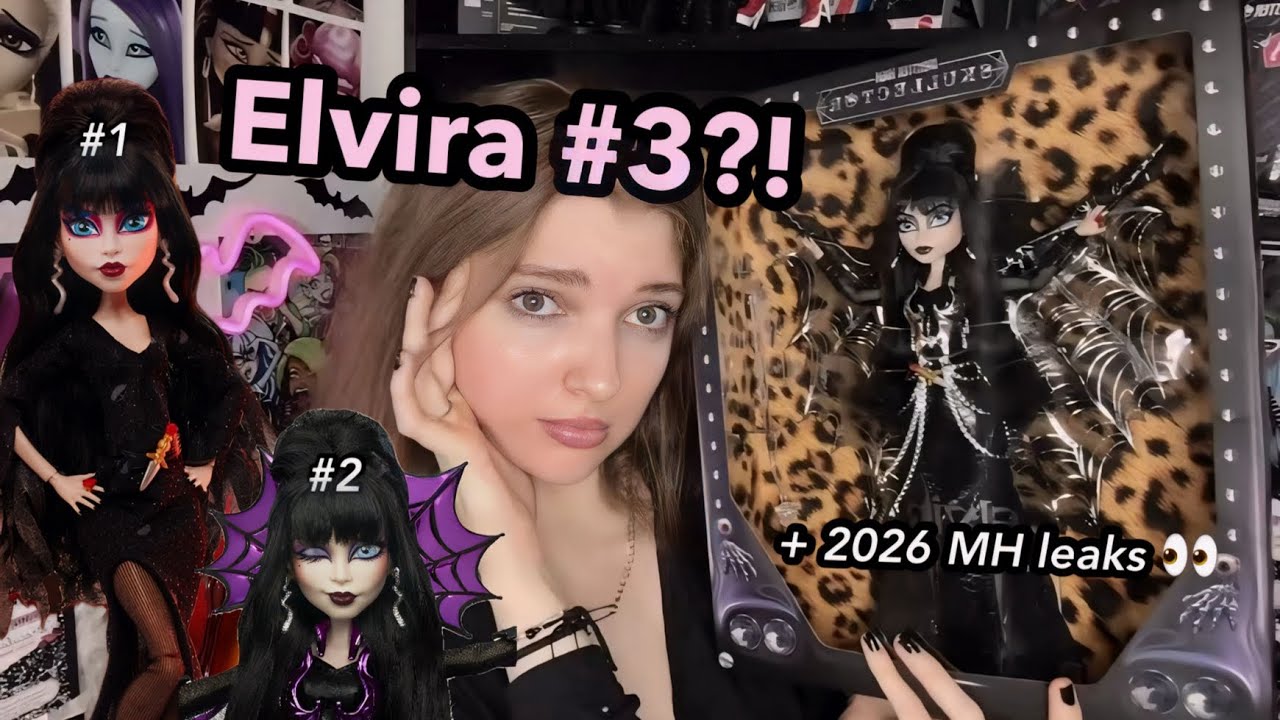 Elvira’s 3rd Skullector Doll: Too Much or Worth It? (+ 2026 Monster High Preview)