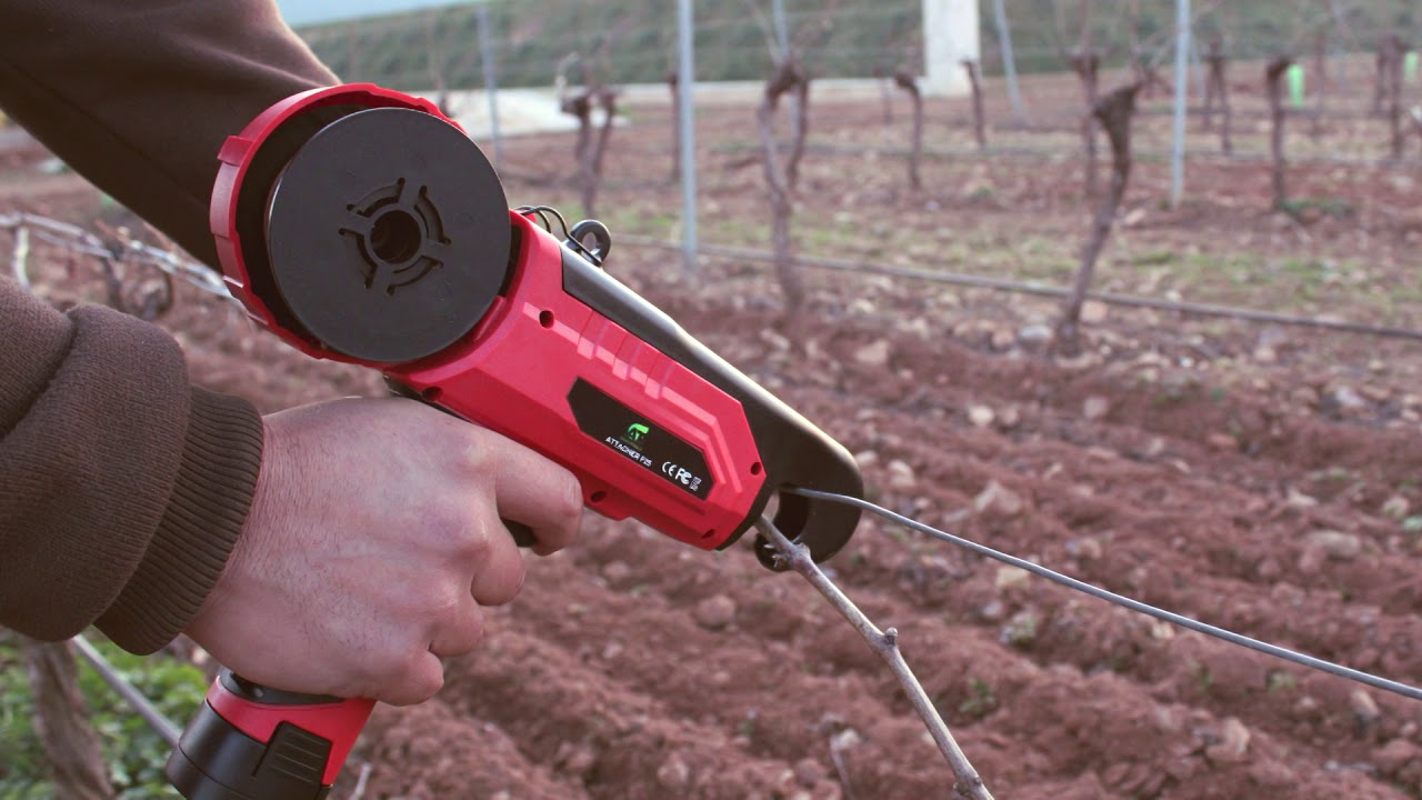 Atadora eléctrica Viña | AGROTOOLS ATTACHER F25