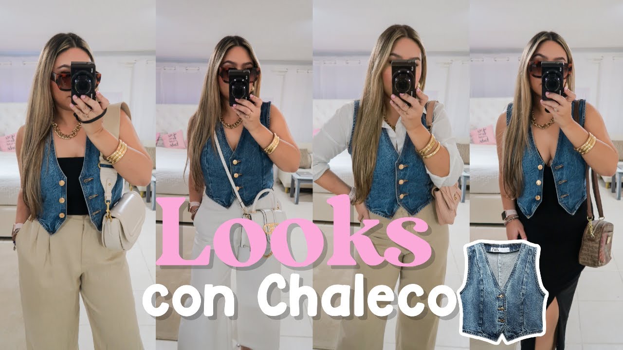 8 Ideas de Outfits Usando un Chaleco 🎀✨| Ideas de Moda