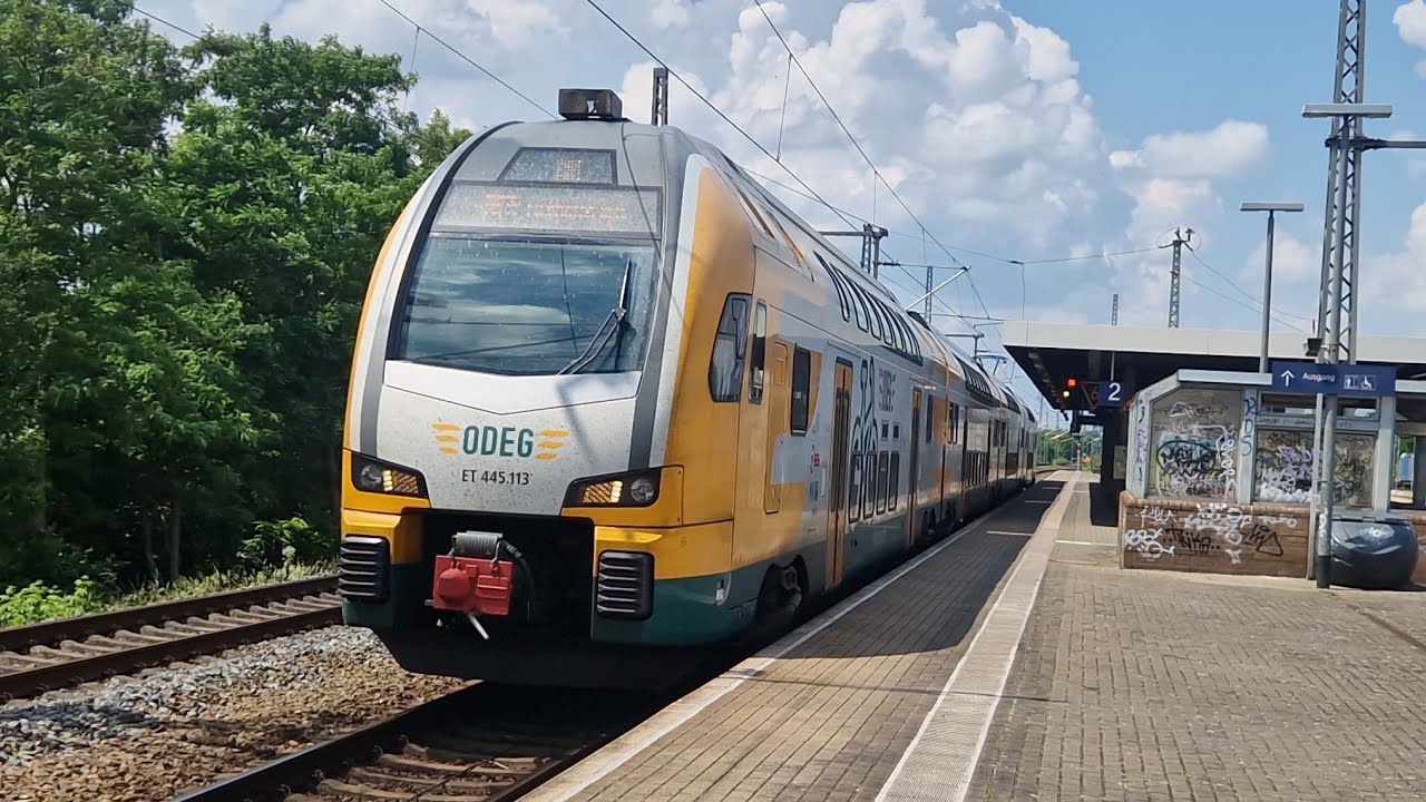ODEG | Mitfahrt im kompletten RE8b von Berlin Hbf (tief) bis Elsterwerda in der BR 445 114-2