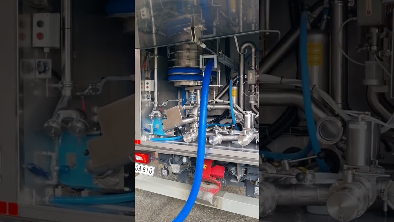 Maitoauton käynti videoituna. 😊