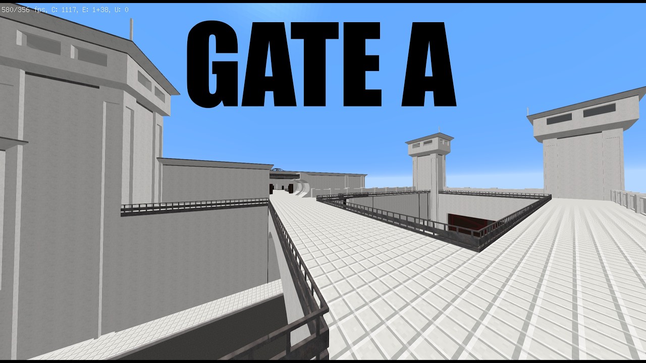 SCP Containmet Breach Gate A in minecraft map