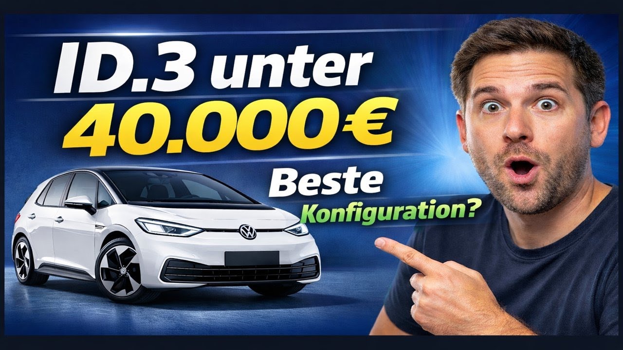 VW ID.3 bis 40.000€- Die beste Konfiguration 2026