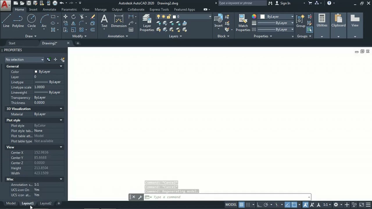 How to set line type scale for layout in AUTOCAD