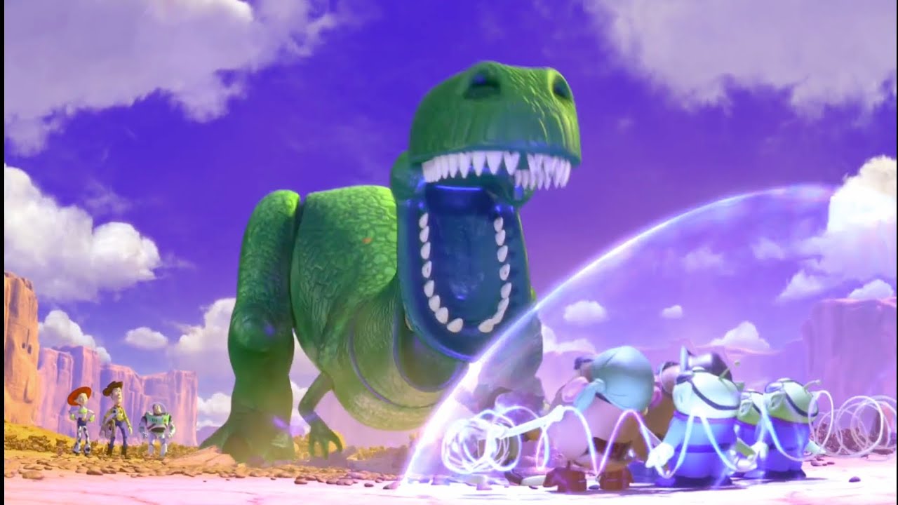 Toy Story 3 : Dinosaur Tried To Eat Mr And Mrs Potato And The Aliens /Inspired By Gamavision Effects