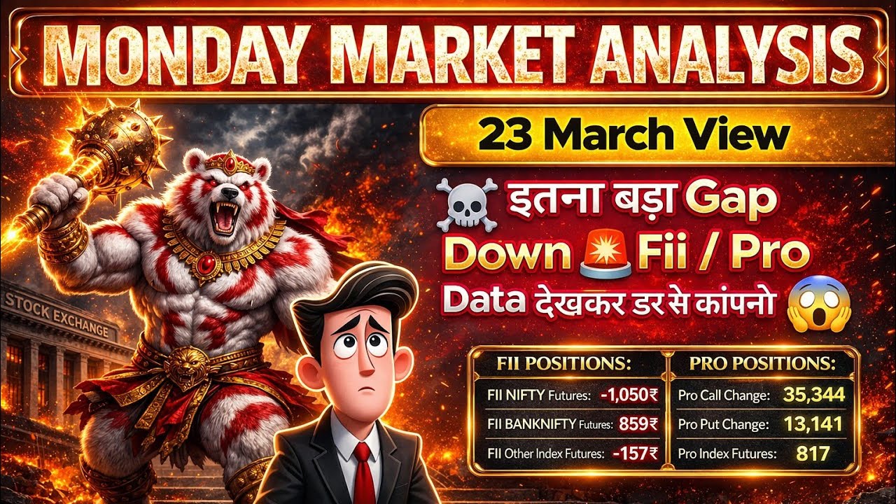 Monday Market Prediction | Monday Share Market Prediction | Nifty Prediction For Tomorrow 23 Mar