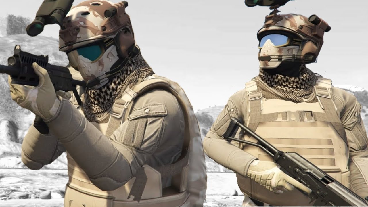 NUEVO CONJUNTO SOLDADO DEL DESIERTO GTA 5 ONLINE