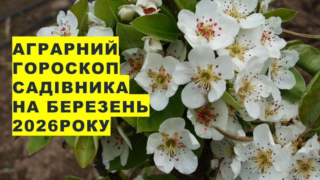 Аграрний гороскоп садівника на Березень 2026 року