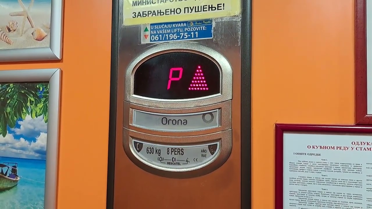 Nice condition! ~ 2009 Orona Wormdrive lift at Polgar Andrasa 14, Novi Sad, Serbia