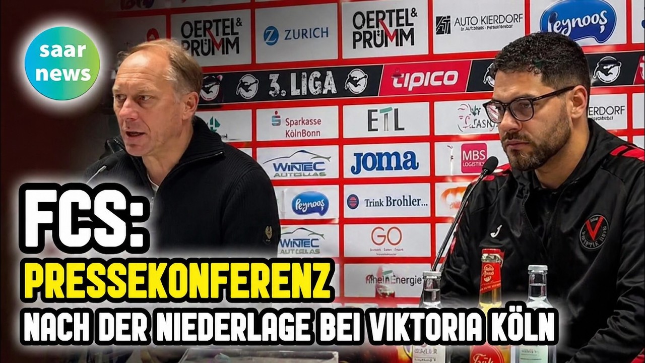 FCS: Pressekonferenz nach der Niederlage bei Viktoria Köln