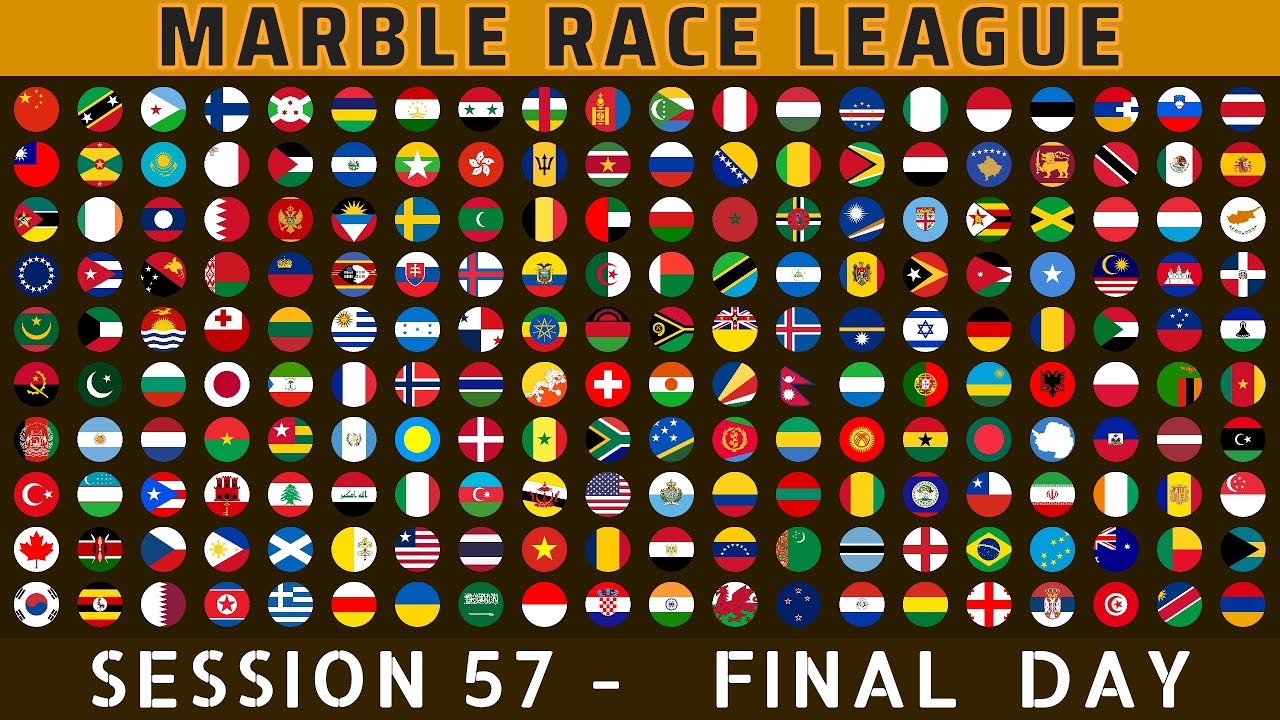 Marble Race League Session 57 FINAL Day ~ 200 Countries