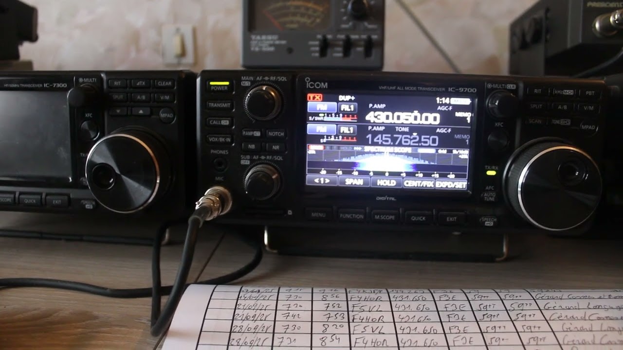 ICOM IC 9700 - Antenne S-Quad - Les rencontres du dimanche matin, F5VL Gérard et F5IVX Jean-claude !