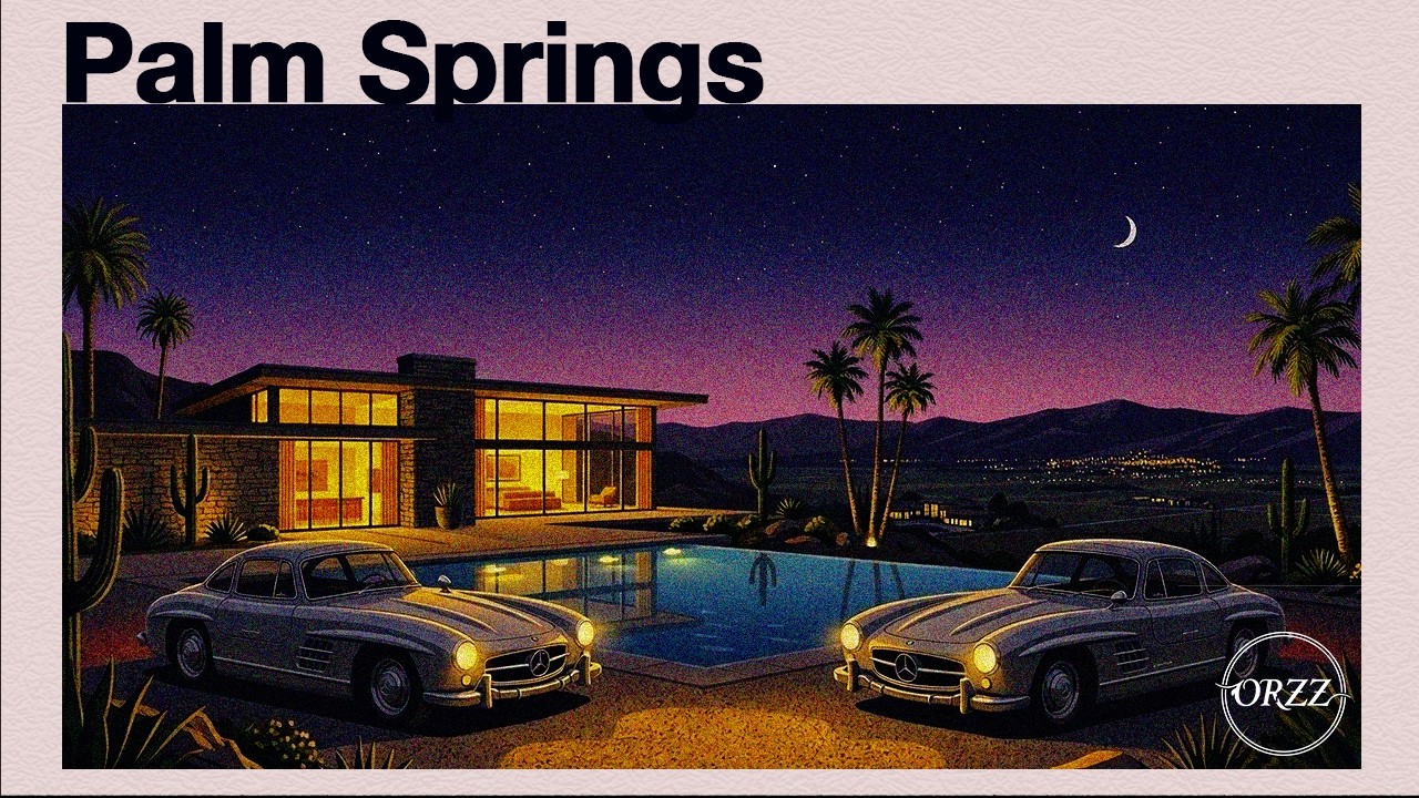 Palm Springs | Jazz House Mix | BOLDEN, berlioz Vibe | Elegant Desert Nightscape & Chill Vibes